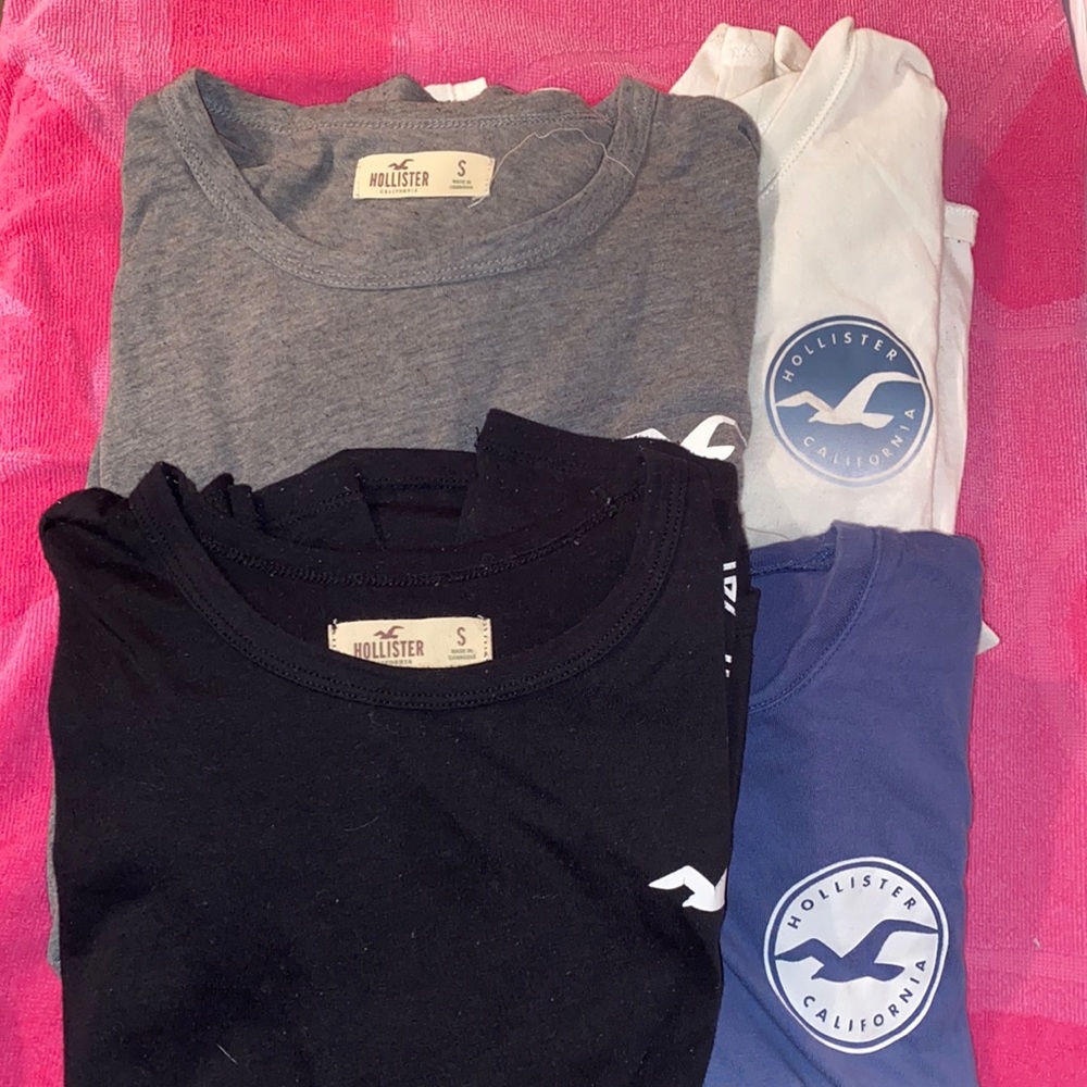 BUNDLE HOLLISTER LONG SLEEVE GRAPHIC TEES